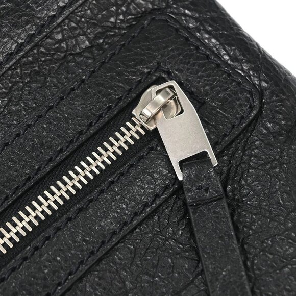 Balenciaga Black Leather Clip M Clutch Bag - Picture 7 of 12